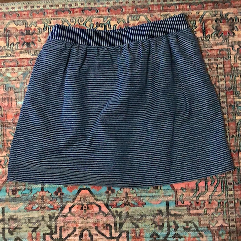 Striped banana republic skirt size 6